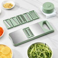 5-in-1 Multifunctional Vegetable Slicer & Chopper – Interchangeable Blades