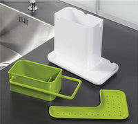 3-in-1 Soap Dispenser & Sponge Holder – Kitchen Sink Organizer