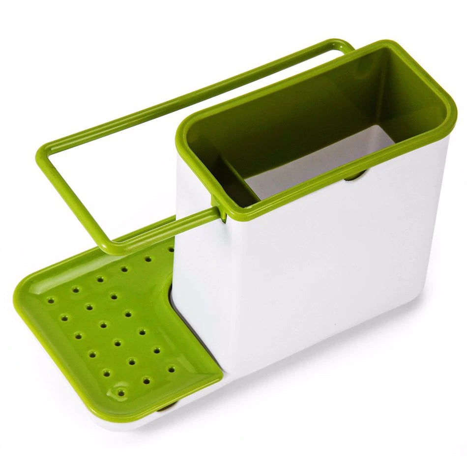 3-in-1 Soap Dispenser & Sponge Holder – Kitchen Sink Organizer